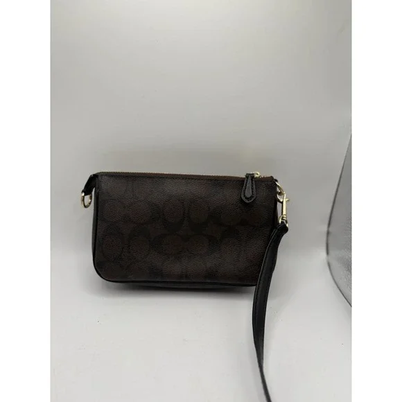 Coach Nolita 19 Women's Brown Leather Handbag ZIP Bag READ - Picture 3 of 10